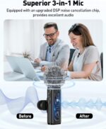 GoorDik Wireless Lavalier Microphone for iPhone, Android, USB C, PC, Camera Vide... - Image 4