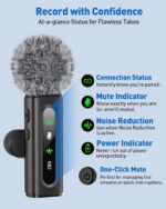 GoorDik Wireless Lavalier Microphone for iPhone, Android, USB C, PC, Camera Vide... - Image 5