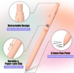 Fenmay Gel Pens, 12 Pcs 0.5mm Fine Point Aesthetic Pens, Quick Dry No Smudge, Sm... - Image 8