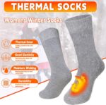 Velice Winter Warm Thermal Socks for Women Extra Thick Insulated Heated Crew Boo... - Image 6