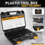 3/8'' Drive Impact Socket Set - 50-Piece Shallow & Deep Socket Set Metric and St... - Image 8