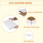 HORLIMER 12x9x2 inches Shipping Boxes Set of 25, White Corrugated Cardboard Box ... - Image 4