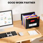 Sooez Accordion File Organizer, 13 Pockets Expanding File Folder, Portable Month... - Image 6