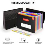 Sooez Accordion File Organizer, 13 Pockets Expanding File Folder, Portable Month... - Image 8