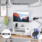 BONTEC Wooden Monitor Stand Riser for Desk, 2-Tier Computer Monitor Stand with S... - Image 4