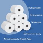 (50 Rolls) 3" x 165' Kitchen Register Rolls,1 Ply Bond Printer Receipt Paper POS... - Image 4