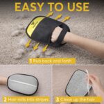 2 Pack Pet Hair Removal Glove for Dogs & Cats - Reusable Electrostatic Magic Bru... - Image 4