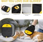 2 Pack Pet Hair Removal Glove for Dogs & Cats - Reusable Electrostatic Magic Bru... - Image 8