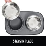 GORILLA GRIP Dog Bowl Set with Slip Resistant Silicone Feeding Mat, Food Grade 3... - Image 5