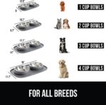 GORILLA GRIP Dog Bowl Set with Slip Resistant Silicone Feeding Mat, Food Grade 3... - Image 7
