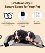 Pet Heating Pad for Cats & Small Dogs with 12 Adjustable Temperature, Waterproof... - Image 7