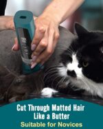 oneisall Cat Clippers for Matted Hair, 5-Speed Quiet Cat Grooming kit, Cordless ... - Image 3
