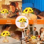 AMWGIMI Women Gifts Sunflower Flower Lamp Touch Table Lamp 3-Colour Dimming | Bi... - Image 7