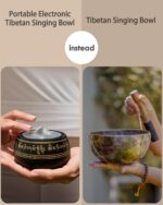 Portable Electronic Tibetan Singing Bowl, 8 Chakra Modes with 8 Chakra Cycle Pla... - Image 3