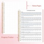 Fitness Journal Workout Planner for Women & Men, A5 (6.4" x 8.3") Workout Journa... - Image 6