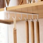 Under-Shelf Hanging Organizer with 6 Hooks – Space-Saving Rack for Cups, and Kit... - Image 5
