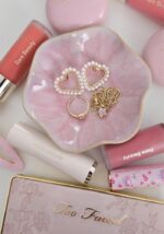 JAMEND CLXP Lotus Leaf Shape Decorative Ring Tray, Small Key Bowl, Ceramic Trink... - Image 3