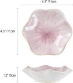 JAMEND CLXP Lotus Leaf Shape Decorative Ring Tray, Small Key Bowl, Ceramic Trink... - Image 6