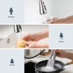FEELSO Kitchen Faucets with Pull Down Sprayer, High Arc Stainless Steel Single H... - Image 4