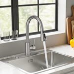 FEELSO Kitchen Faucets with Pull Down Sprayer, High Arc Stainless Steel Single H... - Image 8
