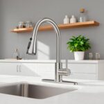FEELSO Kitchen Faucets with Pull Down Sprayer, High Arc Stainless Steel Single H... - Image 9