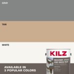 KILZ Self-Priming Masonry, Stucco and Brick Paint, Interior/Exterior, Flat, Gray... - Image 6