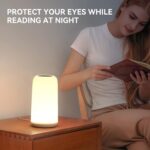Touch Bedside Table LED Lamp, [Sleek Design & RGB Mode] Multi-Color Dimmable wit... - Image 10