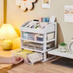 Desk Organizer with Drawers, 3 Drawers Storage Organizer, Desktop Storage Drawer... - Image 3