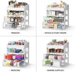 Desk Organizer with Drawers, 3 Drawers Storage Organizer, Desktop Storage Drawer... - Image 5