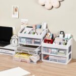 Desk Organizer with Drawers, 3 Drawers Storage Organizer, Desktop Storage Drawer... - Image 6