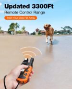Bousnic Dog Shock Collar - 3300Ft Dog Training Collar with Remote for 5-120lbs S... - Image 4