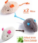 12 Pack Catnip Toys for Cats, Silvervine Sticks, Catnip Balls, Cat Nip Mice, Kic... - Image 3