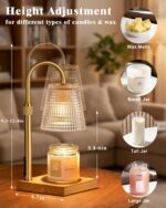 Hong-in Candle Warmer Lamp with Timer Dimmer,Christmas Birthday Gifts for Women ... - Image 3