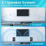 Acoustic Audio AA5172 700W Bluetooth Home Theater 5.1 Speaker System with FM Tun... - Image 4