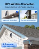 REOLINK First 4K Solar Security Cameras Wireless Outdoor, Argus PT Ultra+Solar P... - Image 8