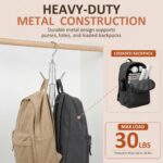 ZEDODIER 2 Pack Purse Organizer for Closet, Heavy-Duty Hanging Purse Hanger Clos... - Image 5