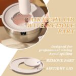 Mixing Bowls with Airtight Lids Set, 26PCS Stainless Steel Khaki Bowls with Grat... - Image 6