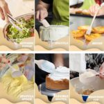 Mixing Bowls with Airtight Lids Set, 26PCS Stainless Steel Khaki Bowls with Grat... - Image 7
