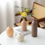 Modern Ceramic Vase Set, Neutral Colors, Decorative Vases for Home Shelf Decor, ... - Image 8