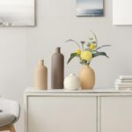 Modern Ceramic Vase Set, Neutral Colors, Decorative Vases for Home Shelf Decor, ... - Image 10