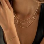 Layered Necklaces for Women, Dainty Gold Necklace Stack 14k Gold Plated Layering... - Image 4