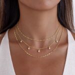 Layered Necklaces for Women, Dainty Gold Necklace Stack 14k Gold Plated Layering... - Image 6