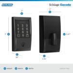 Schlage Encode Smart Wi-Fi Deadbolt Lock with Touchscreen Keypad, Keyless Front ... - Image 4