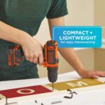 BLACK+DECKER 12V MAX Cordless Drill/Driver, Battery and Charger Included (BDCDD1... - Image 5
