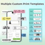 Nelko Label Maker Machine with Tape, P21 Bluetooth Label Printer, Wireless Mini ... - Image 4