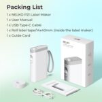 Nelko Label Maker Machine with Tape, P21 Bluetooth Label Printer, Wireless Mini ... - Image 9