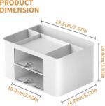 Marbrasse Pen Organizer with 2 Drawer, Multi-Functional Pencil Holder for Desk, ... - Image 5
