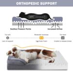 INVENHO Orthopedic Dog Beds Large Sized, XL Washable Dog Sofa with Egg-Crate Foa... - Image 3