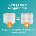 Angel Soft Toilet Paper, 18 Mega Rolls = 72 Regular Rolls, Soft and Strong Toile... - Image 4