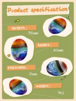 Worry Stone Crystals and Healing Stones Anxiety Fidgets Natural Meditation Acces... - Image 7